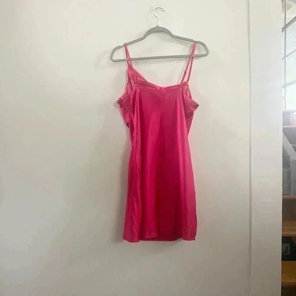 Revolve Superdown Kailyn Mini Dress Pink L Barbiecore - Picture 4 of 5
